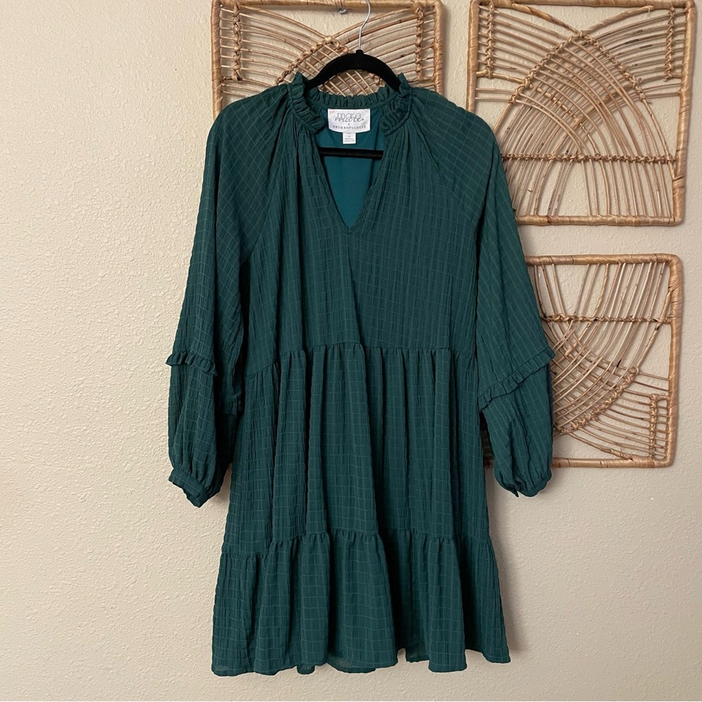 Mare Mare x Anthropologie Anne Tiered Tunic Dress Festival Boho Romantic‎ S B26